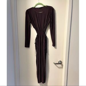 Zara deep purple midi dress